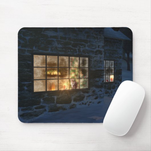 Cwm Kerstmis Mousepad Muismat (Met muis)