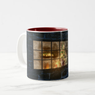 Cwm Kerstmok Tweekleurige Koffiemok