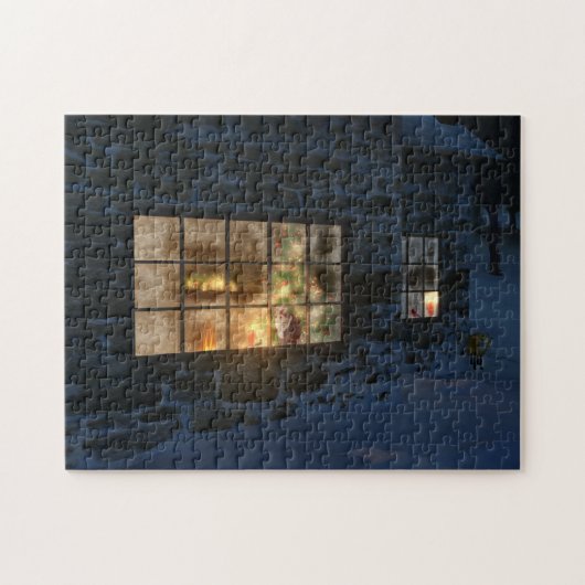 Cwm-kerstpuzzle Legpuzzel (Horizontaal)