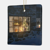 Cwm kerstversiering keramisch ornament (Links)