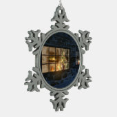 Cwm kerstversiering tin sneeuwvlok ornament (Links)