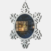 Cwm kerstversiering tin sneeuwvlok ornament (Rechts)