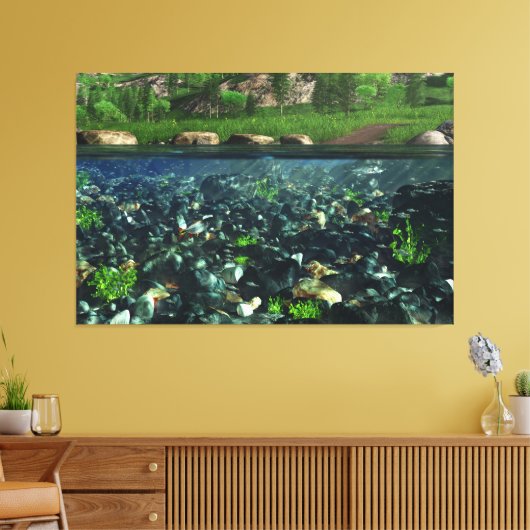 CWM River Canvas Print (Insitu (Woonkamer))