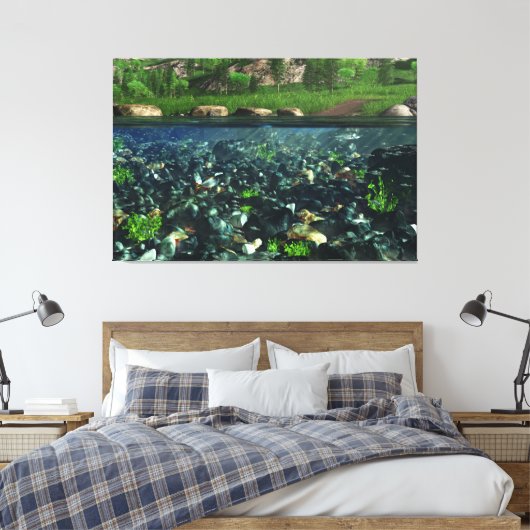 CWM River Canvas Print (Insitu (Slaapkamer))