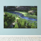 Cwm Solitude Canvasprint Canvas Afdruk (Insitu (Houten vloer))