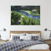 Cwm Solitude Canvasprint Canvas Afdruk (Insitu (Slaapkamer))
