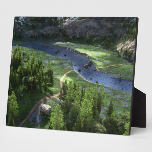 Cwm Solitude Photo Plaque Fotoplaat (Zijkant)