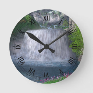 Cwm Waterfall Clock Ronde Klok