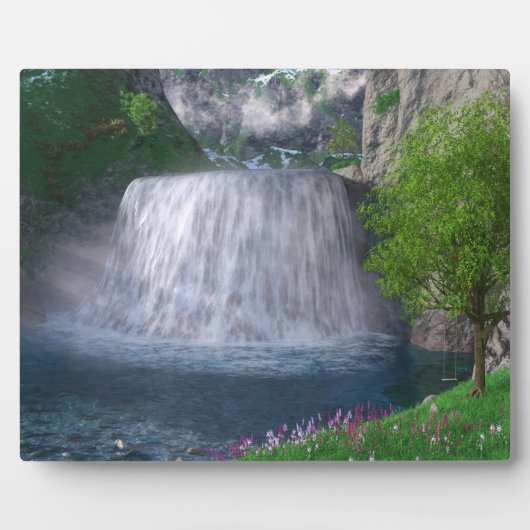 Cwm Waterfall Photo Plaque Fotoplaat (Voorkant)