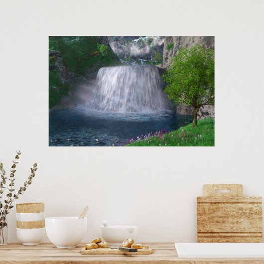 Cwm Waterfall Print (Keuken)
