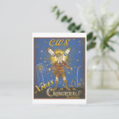 CWS Xmas Crackers Vintage Ad Feestdagenkaart (Staand voorkant)