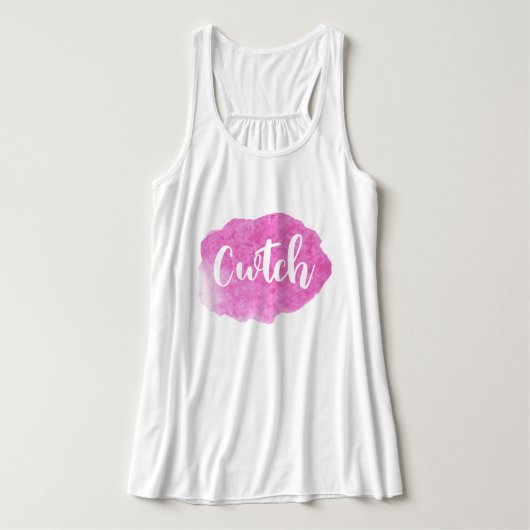 Cwtch Welsh Wales Slang Dialect Tanktop (Design voorkant)