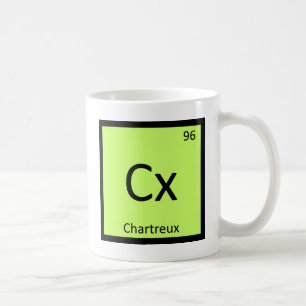 Cx - Chartreux Kat Chemie Periodiek Systeem Symboo Koffiemok