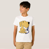 CX- Cute Dog met Leash T-shirt (Voorkant volledig)