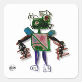 CY=Borg robot Sticker (Voorkant)