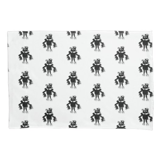 CY=Borgs Robots-Kussensloop Kussensloop (Voorkant-Links)