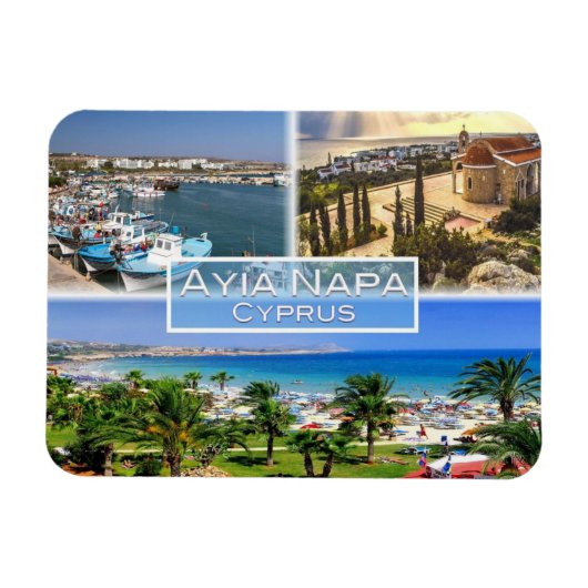 CY Cyprus - Ayia Napa - Harbour - Nelia Beach - Magneet (Horizontaal)
