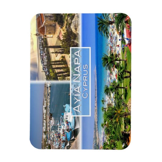 CY Cyprus - Ayia Napa - Harbour - Nelia Beach - Magneet (Verticaal)