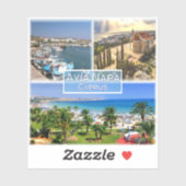 CY Cyprus - Ayia Napa - Harbour - Nelia Beach - Sticker (Vel)