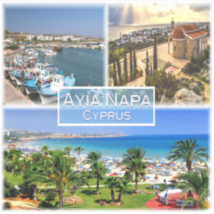 CY Cyprus - Ayia Napa - Harbour - Nelia Beach - Sticker
