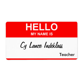 Cy Lance Indeklass Etiket