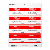 Cy Lance Indeklass Etiket (Full Sheet)