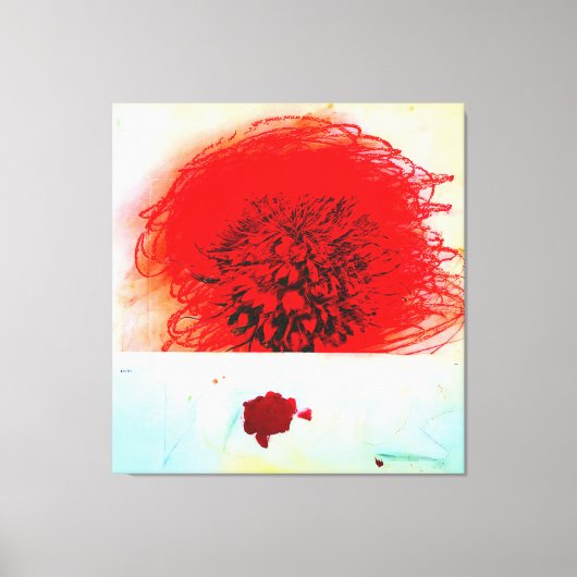 Cy Twombly art style Canvas Afdruk (Voorkant)