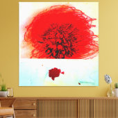 Cy Twombly art style Canvas Afdruk (Insitu (Woonkamer))
