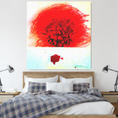 Cy Twombly art style Canvas Afdruk (Insitu (Slaapkamer))