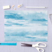 Cyaan Abstract Tissuepapier (Craft)