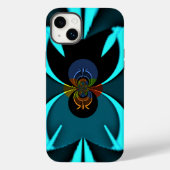 Cyaan Abstracte kunst Print Case-Mate iPhone Case (Achterkant)