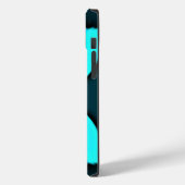 Cyaan Abstracte kunst Print Case-Mate iPhone Case (Achterkant / Links)