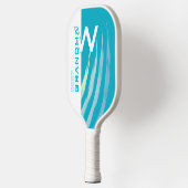 Cyaan Beste Oma Met Monografische initialen Pickleball Paddle (Links)