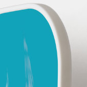 Cyaan Beste Oma Met Monografische initialen Pickleball Paddle (Links Detail)