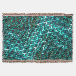 Cyaan bevlekt, gegraasd, geraspt of ander baksteen deken