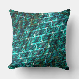 Cyaan bevlekt, gegraasd, geraspt of ander baksteen kussen