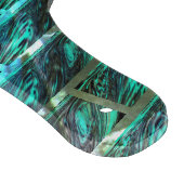 Cyaan bevlekt, gegraasd, geraspt of ander baksteen snijplank (Hoek)