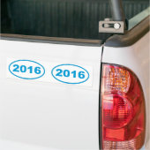 cyaan blauw 2016 bumpersticker (Op Truck)