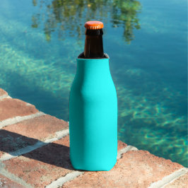 Cyaan Blauw Groen Turquoise Effen Kleur Flesjeskoeler