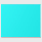 Cyaan Blauw Groen Turquoise Stevige Kleur Cadeaupapier (Vlak)