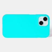 Cyaan Blauw Groen Turquoise Stevige Kleur Case-Mate iPhone Case (Achterkant (horizontaal))