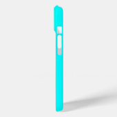 Cyaan Blauw Groen Turquoise Stevige Kleur Case-Mate iPhone Case (Achterkant / Links)