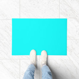 Cyaan Blauw Groen Turquoise Stevige Kleur Deurmat