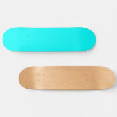 Cyaan Blauw Groen Turquoise Stevige Kleur Persoonlijk Skateboard (Horizontaal)