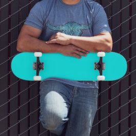 Cyaan Blauw Groen Turquoise Stevige Kleur Persoonlijk Skateboard