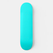 Cyaan Blauw Groen Turquoise Stevige Kleur Persoonlijk Skateboard (Voorkant)