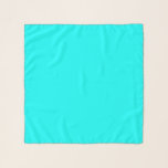 Cyaan Blauw Groen Turquoise Stevige Kleur Sjaal<br><div class="desc">Sjaal chiffon sjaals casual leuke mode statement accessoire bedrukt met Cyan Blue Green Turquoise Solid Color artwork ontwerpillustratie door TheFabricSeal op Zazzle.com #Zazzle Made https://www.zazzle.com/store/thefabricseal Deze prachtige cyaan kleur werd overgenomen uit ons ontwerp en producten collectie getiteld Rainbow Colors Patchwork Geometric Repeat Pattern. Cyaan is een secundaire kleur met gelijke...</div>