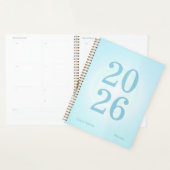 Cyaan Blauwe Aura Groot Jaar Planner (Display)