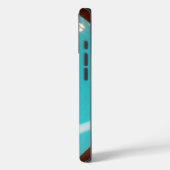 Cyaan Blauwe Koffiebonen prachtig abstract ontwerp Case-Mate iPhone Case (Achterkant / Links)