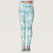 Cyaan blauwe zeemeervis leggings (Voorkant)